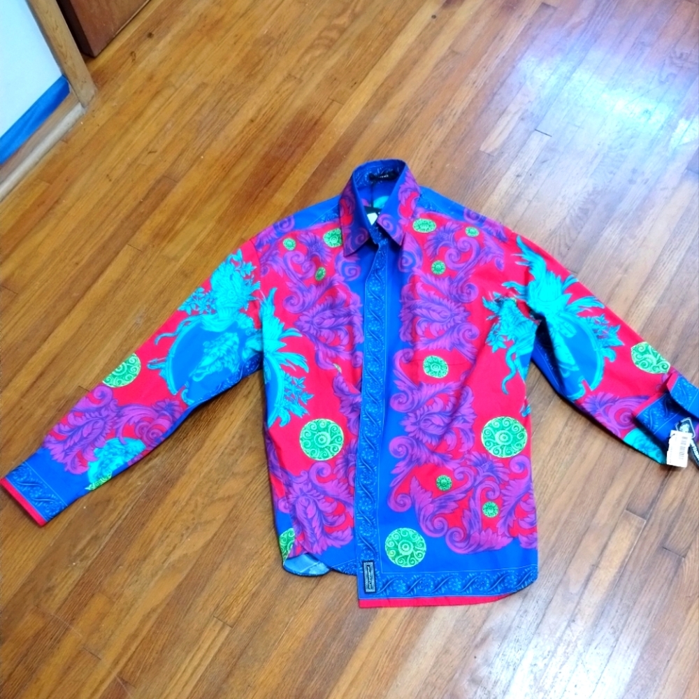 Versace "Trend" Men's button up patterned shirt